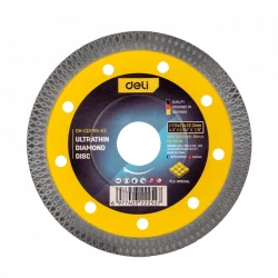 Deli 115mm Mesh Rim Ultrathin Diamond Cutting Disc, 4.5 Inch Blade, 1.4mm Thickness