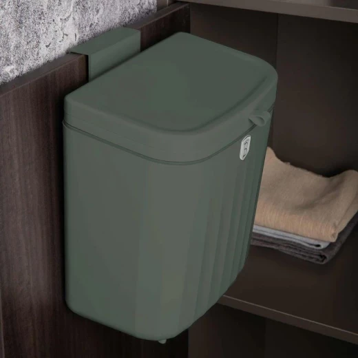 سلة قمامة 7 لتر من Berlinger Haus - لون أخضر مطفي مع خيارات تعليق وتثبيت - بيرلينجر هاوس - Image 4
