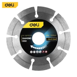 Deli Tools Diamond Cutting Disc 180mm x 22.2mm for Stone, Tile, Concrete