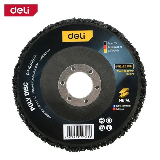 Deli 115mm Metal Grinding Disc for Rust Removal, EDH, NLP115, E1, Heavy Duty Abrasive for Metalworking - Deli