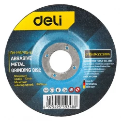 Deli Metal Grinding Disc 115mm Abrasive Wheel for Ferrous and Non Ferrous Metals