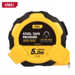 Deli Standard Measuring Tape EDL3796Y Professional Grade 5 Meter Length Durable ABS Casing with Clear Markings for Accurate Measurements Ideal for DIY and Construction Projects - Deli