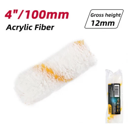 Deli Tools 4 Inch Paint Roller Cover, Mini Roller for Walls, Ceilings, EDL509514-1 - Deli - Image 2