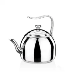 Korkmaz Droppa Tea Pot 2 L Stainless Steel with Solar Base for All Hobs