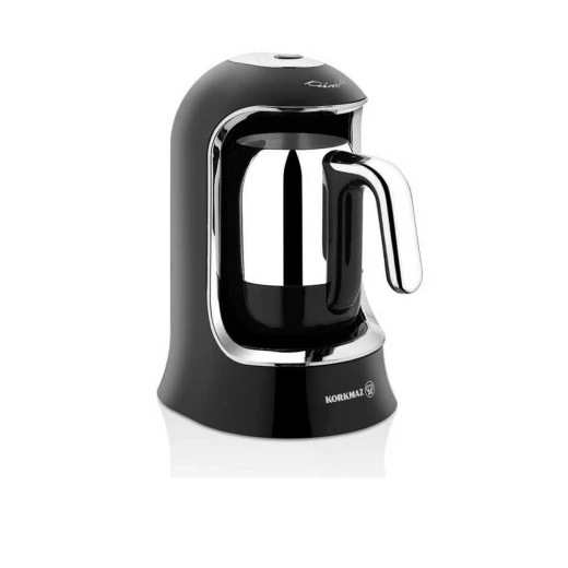 Korkmaz Kahvekolik Automatic Turkish Coffee Machine Black 4 Cup Capacity 400W Thermo Balance Technology Korkmaz Kahvekolik Automatic Turkish Coffee Machine Black 4 Cup Capacity 400W Thermo Balance Technology