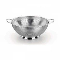 Korkmaz Mega Stainless Steel Strainer 31.5 cm Durable Kitchen Tool for Efficient Food Preparation