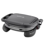 Korkmaz Castron Toaster Black Ceramic Coated Cast Iron Grill 1800W Multi-Purpose Cooking and Frying - Korkmaz