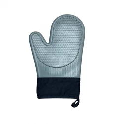 Arshia Gray Heat-Resistant Silicone Glove with Non-Slip Grip, Flexible Fit, and Durable Design for Safe Cooking, Baking, and Grilling Protection