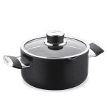 كوكماز لينا أواني طهي سيراميك غير لاصقة مقاس 18x9 سم للطبخ اليومي - كوركماز