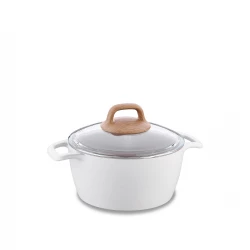 Korkmaz Gusto Ceramic Pot 26x13 cm Natural Materials Eco-Friendly Technology Scratch Resistant High Heat