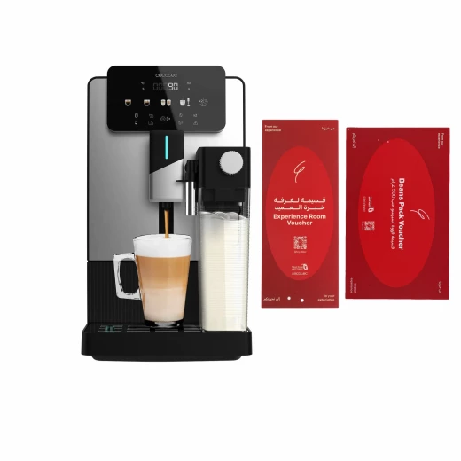 ماكينة قهوة أوتوماتيكية Cecotec Cremmaet Latte Art 19 بار مع مطحنة حبوب مدمجة وخزان حليب وتحضير 6 مشروبات + هدية قسيمة شراء وحبوب إسبريسو مجانية ماكينة قهوة أوتوماتيكية Cecotec Cremmaet Latte Art 19 بار مع مطحنة حبوب مدمجة وخزان حليب وتحضير 6 مشروبات + هدية قسيمة شراء وحبوب إسبريسو مجانية