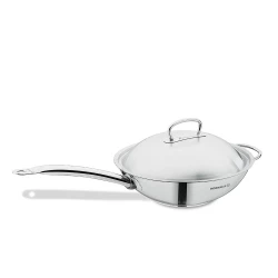 Korkmaz Proline Wok Pan 32 cm Stainless Steel Induction Compatible