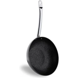 Korkmaz Proline Nero Wok 28x8.3cm Non-Stick Induction Compatible Cookware for All Stovetops