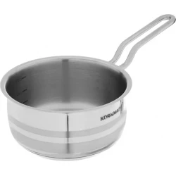 Korkmaz Steel Astra 2 Casserole Dish 14 x 7 cm Silver 1 Liter Capacity Oven Safe With Lid For Baking And Serving Kitchenware Essential