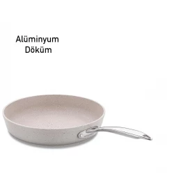 Korkmaz Granita Frypan 24cm 2 Liter Capacity Non-Stick Granite Finish for Delicious Cooking
