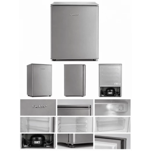 Goblin Mini Refrigerator 91 Liter Single Door Freestanding Silver GOB-M91-SL Compact Space-Saving Design for Bedrooms Offices Hotels Dormitories - Goblin - Image 3