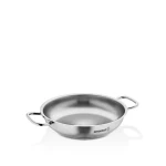 Korkmaz PROLINE Paella Pan 16 cm Stainless Steel Two-Handle Cookware - Korkmaz