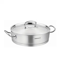Korkmaz Proline 24x7 cm Saute Cookware Stainless Steel with Ergonomic Handle 3.1 Liter