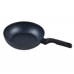 Korkmaz Ornella Induction Wok Pan 24 cm Black Aluminum Non-Stick Coating