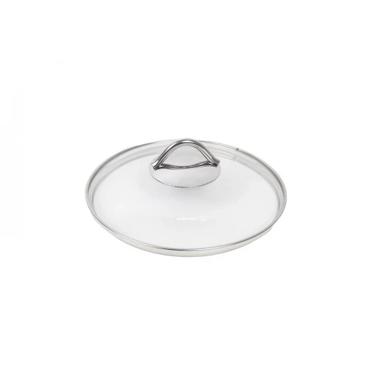 Korkmaz Tombik Stainless Steel Stock Pot with Glass Lid 22 cm 4.9 Liters Induction Compatible - Korkmaz - Image 3