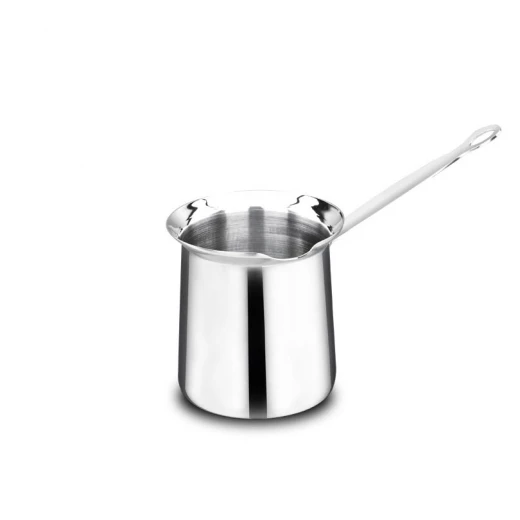 Korkmaz Classic Stainless Steel Milk Pot 1.0L Silver Dishwasher Safe Induction Cooker Compatible Korkmaz Classic Stainless Steel Milk Pot 1.0L Silver Dishwasher Safe Induction Cooker Compatible