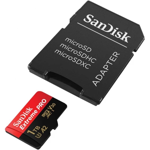 SanDisk Extreme PRO microSDXC UHS-I Card 1TB with SD Adapter for Smartphones, Action Cams, Drones, Up to 200MB/s Read, A2 App Performance, RescuePro Deluxe - SanDisk - Image 3