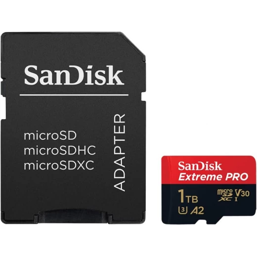 SanDisk Extreme PRO microSDXC UHS-I Card 1TB with SD Adapter for Smartphones, Action Cams, Drones, Up to 200MB/s Read, A2 App Performance, RescuePro Deluxe - SanDisk - Image 2