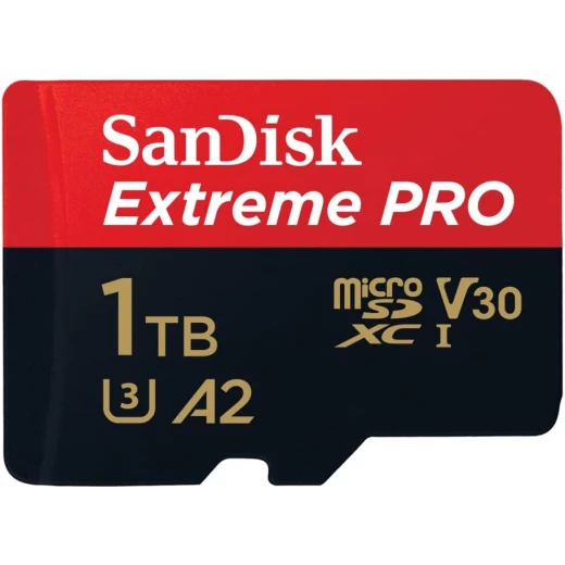 SanDisk Extreme PRO microSDXC UHS-I Card 1TB with SD Adapter for Smartphones, Action Cams, Drones, Up to 200MB/s Read, A2 App Performance, RescuePro Deluxe SanDisk Extreme PRO microSDXC UHS-I Card 1TB with SD Adapter for Smartphones, Action Cams, Drones, Up to 200MB/s Read, A2 App Performance, RescuePro Deluxe
