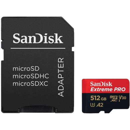 SanDisk Extreme Pro microSDXC 512GB UHS-I Memory Card for 4K UHD Video and Fast App Performance - Image 2
