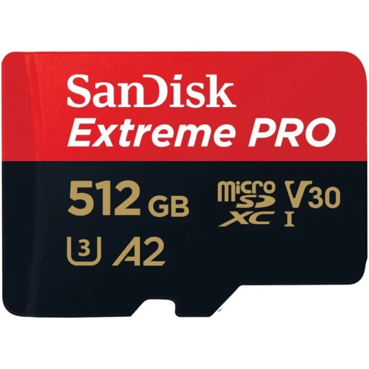SanDisk Extreme Pro microSDXC 512GB UHS-I Memory Card for 4K UHD Video and Fast App Performance SanDisk Extreme Pro microSDXC 512GB UHS-I Memory Card for 4K UHD Video and Fast App Performance