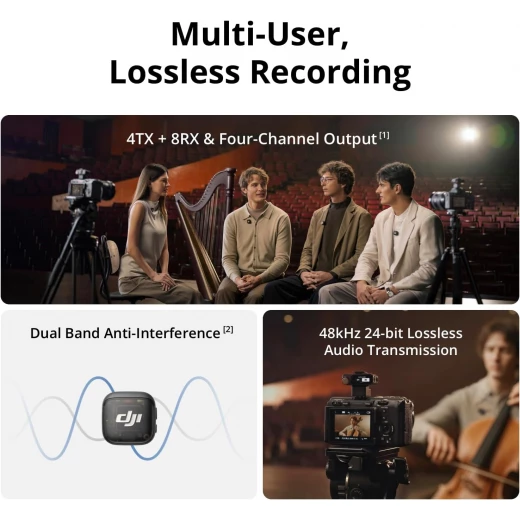 نظام ميكروفون لاسلكي صغير متقدم DJI Mic 3 مع علبة شحن للمبدعين - دي جي آي - Image 5