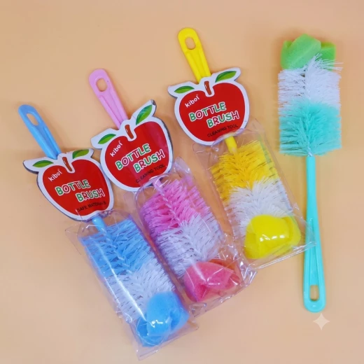 Multi-Purpose Baby Bottle Cleaning Brush designed for thorough cleaning of baby bottles, nipples, and feeding accessories, soft and safe for daily use Multi-Purpose Baby Bottle Cleaning Brush designed for thorough cleaning of baby bottles, nipples, and feeding accessories, soft and safe for daily use