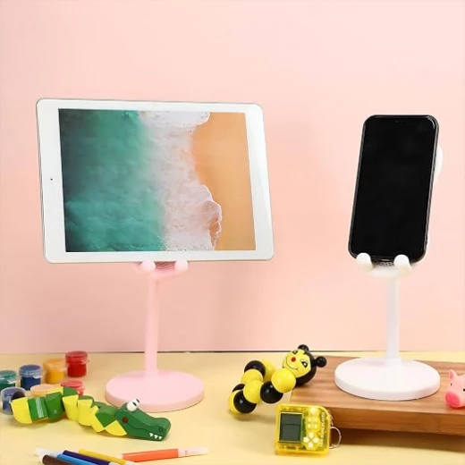 Kathfly 2 Pack Cute Bunny Phone StandHeight and Angle Adjustable Aluminum Alloy Desk Holder for Smartphones and Tablets - Wateen store - Image 6