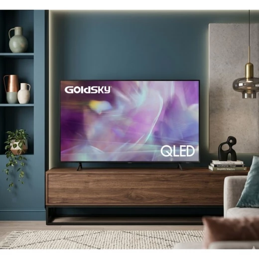 شاشة جولد سكاي 65 بوصة QLED 4K UHD سمارت بنظام Android 14 Google TV و WebOS بسعة تخزين 32 جيجابايت وذاكرة وصول عشوائي 2 جيجابايت - جولد سكاي - Image 4