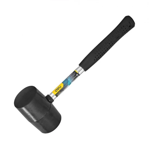 Deli Tools Rubber Hammer EDL5616 0.5kg Black for Tile Laying and Assembly Work - Deli - Image 2