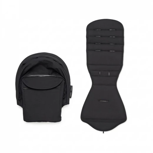 مجموعة مقاعد عربة الأطفال Stokke YOYO³ 6+ - أسود، خفيفة الوزن، متوافقة مع هيكل YOYO، سهلة الطي، تصميم مريح وأنيق للأطفال الصغار - ستوكي - Image 4