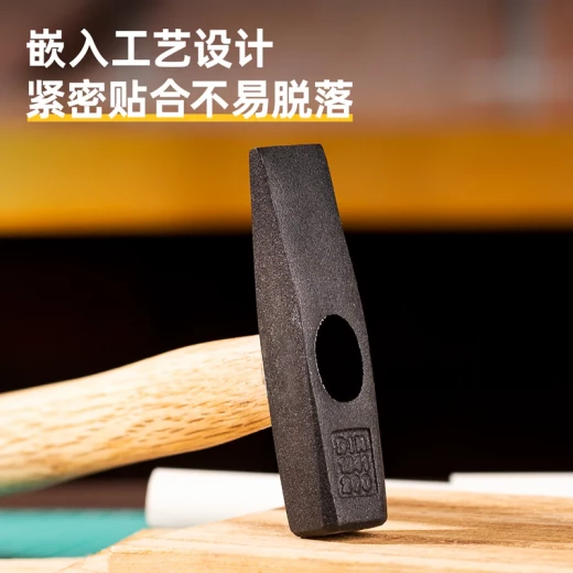 Deli Machinist Hammer 200g Carbon Steel Head Beech Wood Handle for Carpentry - Deli - Image 2