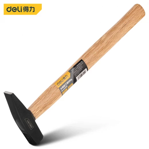 Deli Machinist Hammer 200g Carbon Steel Head Beech Wood Handle for Carpentry Deli Machinist Hammer 200g Carbon Steel Head Beech Wood Handle for Carpentry