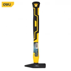 Deli EDL442003 Electrician's Hammer 0.3kg Drop Forged Steel Head Fiberglass Handle