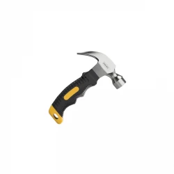 Deli Mini Claw Hammer 8oz High Carbon Steel Head TPR Rubberized Handle