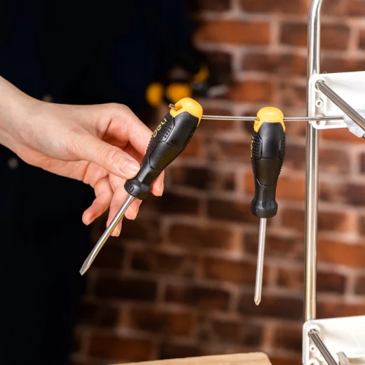 Deli 2 Piece Screwdriver Set Alloy Steel Slotted and Phillips Head with Ergonomic Handles and Magnetic Tips for Precision Work and Home Repair 100-180 Characters - Deli - Image 2
