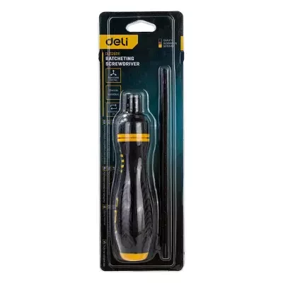 Deli Ratchet Screwdriver EDL626011, 6/PH2x180mm, Adjustable Torque, Cr-V Shank - Deli - Image 2