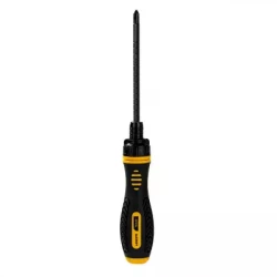 Deli Ratchet Screwdriver EDL626011, 6/PH2x180mm, Adjustable Torque, Cr-V Shank