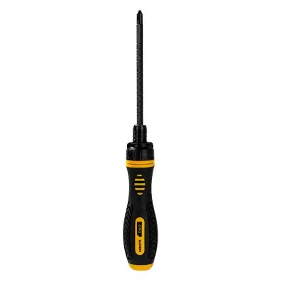 Deli Ratchet Screwdriver EDL626011, 6/PH2x180mm, Adjustable Torque, Cr-V Shank