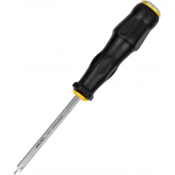 Deli Slotted Screwdriver with Pass-thru Shank Cr-V Steel 8x200mm for DIY and Professional Use