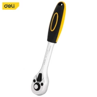 Deli 1/4 Inch Ratchet Wrench EDL2323 Cr Mo Steel 45T Head Quick Release