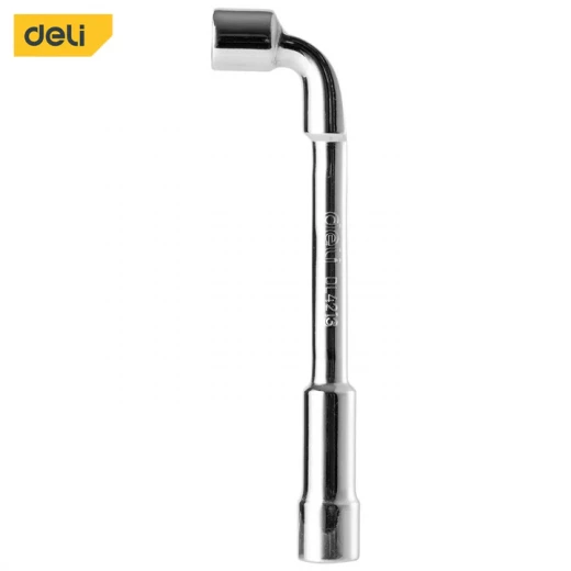 Deli L Angled Socket Wrench 13mm CRV Steel for Automotive and DIY Projects Deli L Angled Socket Wrench 13mm CRV Steel for Automotive and DIY Projects