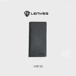 Lenyes LHB1203 Leather Pouch Slim Elegant Hand Carry Black for Small Essentials - Lenyes
