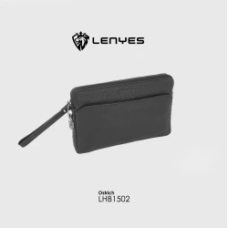 حقيبة يد لينيس LHB1502 من سلسلة ليجند الجلدية بقفل رمز تصميم أنيق وهيكلي بلمسة جلد نعام
