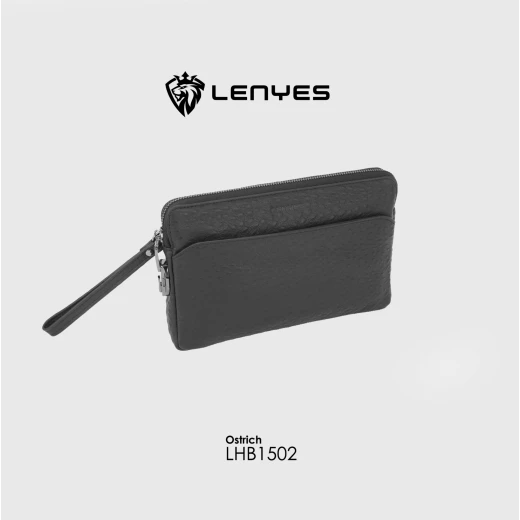 حقيبة يد لينيس LHB1502 من سلسلة ليجند الجلدية بقفل رمز تصميم أنيق وهيكلي بلمسة جلد نعام حقيبة يد لينيس LHB1502 من سلسلة ليجند الجلدية بقفل رمز تصميم أنيق وهيكلي بلمسة جلد نعام